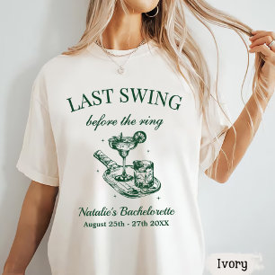 Last Swing Before The Ring Pickleball Bach Weekend T-Shirt