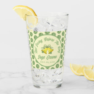 Last Swing Before the Ring Sage & Cream Pickleball Glass