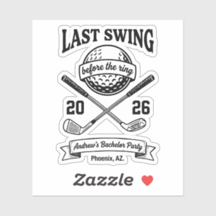 Last Swing Before The Ring Shirt Funny Golf