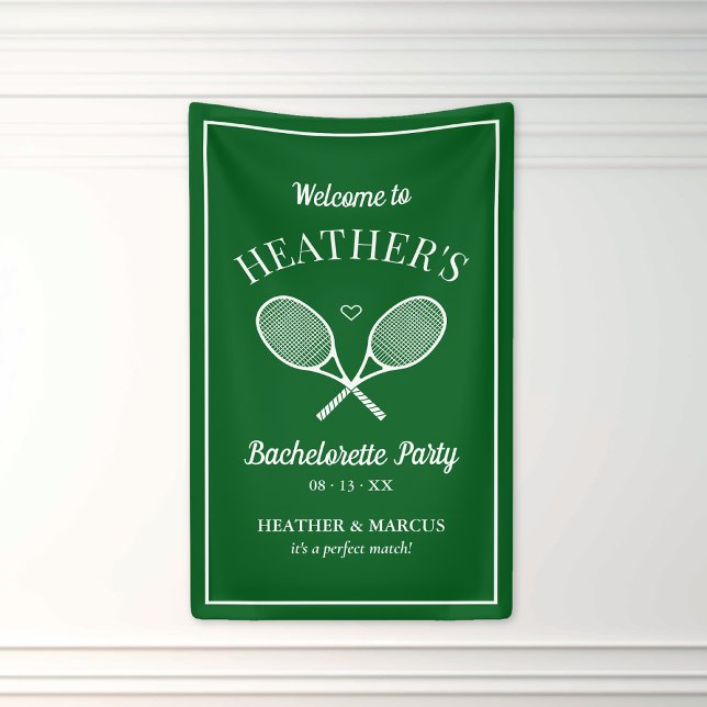 Last Swing Before the Ring Tennis Bachelorette Banner (Creator Uploaded)