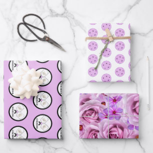 Last Swing Before the Ring Wedding Pickleball  Wrapping Paper Sheet
