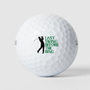 Last Swing Golf Country Club Bachelor Black Green Balls