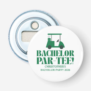 Last Swing Golf Country Club Bachelor Black Green Bottle Opener