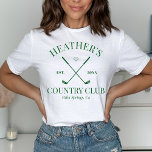 Last Swing Golf Country Club Bachelorette T-Shirt<br><div class="desc">Cute Tennis themed bach party! Part of a whole collection!</div>