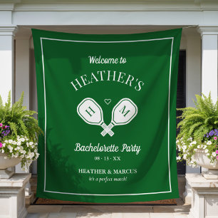 Last Swing Pickleball Bachelorette Tapestry