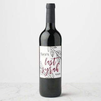 Last Syrah I Bottle Label