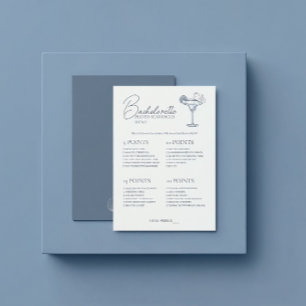 Last Toast Bachelorette Game Scavenger Hunt Card