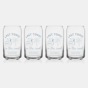 Last Toast Bachelorette Party Favour Can Glass