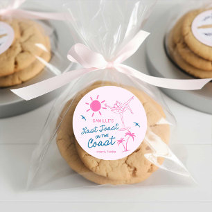 Last Toast Bachelorette Weekend Round Sticker