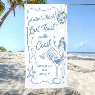 Last Toast Beach Bachelorette Weekend Banner