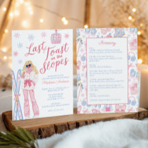 Last Toast on Slopes Bachelorette Party Itinerary