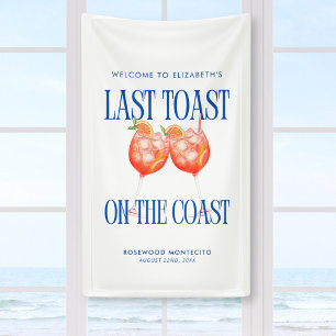 Last Toast on the Coast Aperol Spritz Bachelorette Banner