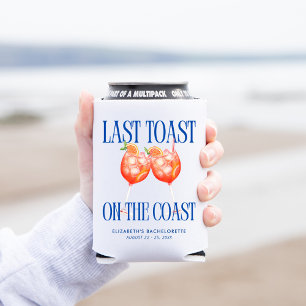 Last Toast on the Coast Aperol Spritz Bachelorette Can Cooler