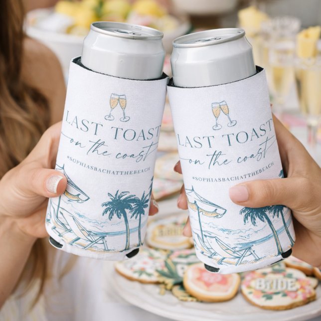 Last Toast on the Coast Bachelorette Can Cooler (Creator Uploaded)