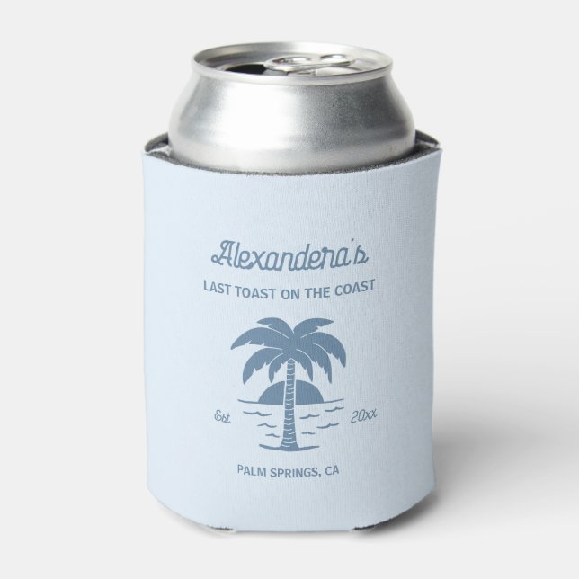 Last Toast on the Coast Bachelorette Favour Can Cooler (Can Front)