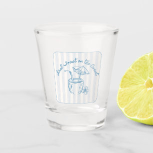 Last Toast on the Coast Bachelorette Party Design  Shot Glass