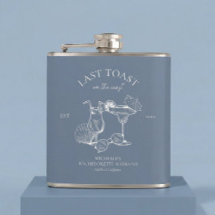 Last Toast On The Coast Bachelorette Party Hip Flask