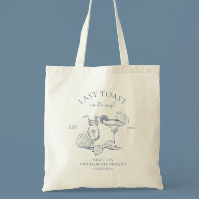Last Toast On The Coast Bachelorette Party Tote Bag (Creator Uploaded)