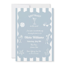 Last Toast On The Coast Bachelorette Pary Invite