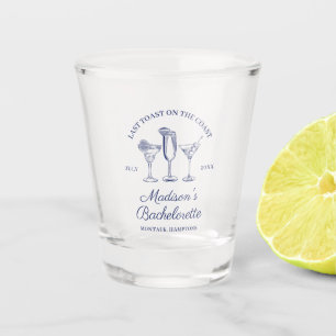 Last Toast On The Coast Bachelorette Shot Glass