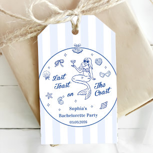 Last Toast On The Coast Bachelorette Weekend Gift Tags