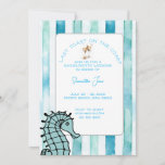 Last Toast On The Coast Bachelorette Weekend Invitation<br><div class="desc">Beautiful blues on this striking Bachelorette Beach Weekend Invitation. Fully editable text. Make waves with this stunning invitation which you can completely and easily customise.</div>