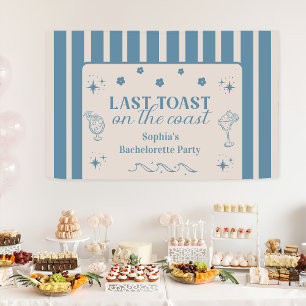 Last Toast On The Coast Bachelorette Weekend Party Banner