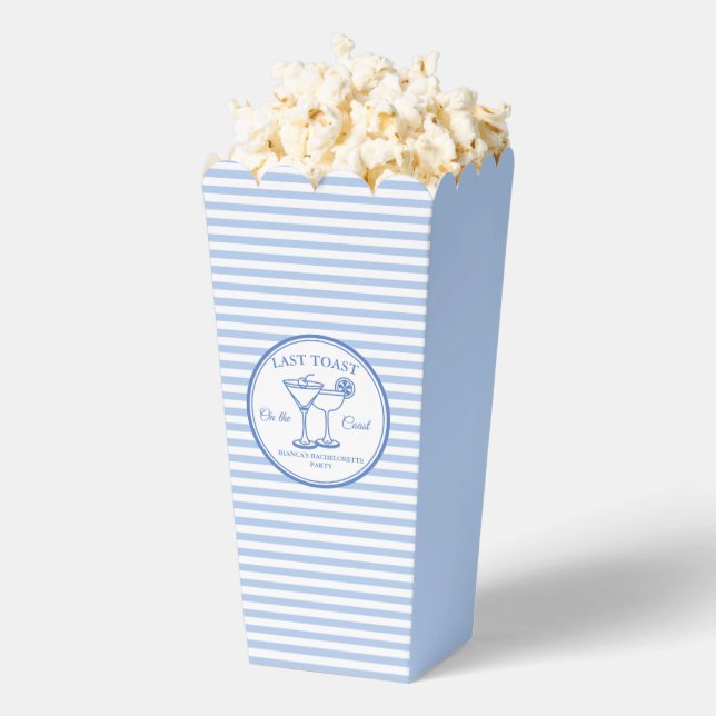 Last Toast on the Coast Bachelorette Weekend Party Favour Box (Popped)