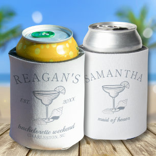 "Last Toast on the Coast" Beach Bachelorette Party Can Cooler