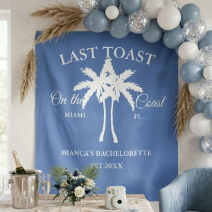 Last Toast on the coast Beach Bachelorette party  Tapestry