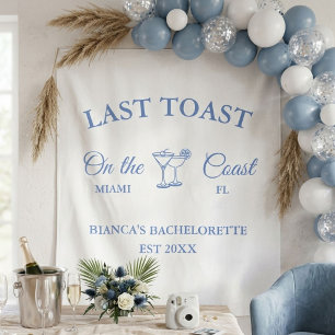 Last Toast on the coast Beach Bachelorette party  Tapestry