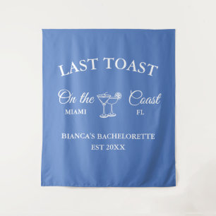 Last Toast on the coast Beach Bachelorette party  Tapestry