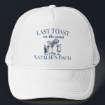 Last Toast On The Coast Beach Bachelorette Party Trucker Hat<br><div class="desc">Get ready for the ultimate Last Toast On The Coast Beach Bachelorette Party with our stylish Trucker Hat. Perfect for the cocktail social club vibe, this hat is a must-have accessory for your luxury bachelorette celebration. Featuring the phrase "Last Toast On The Coast, " it adds a touch of class...</div>
