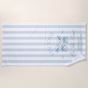Last Toast On The Coast Beach Bachelorette Towel