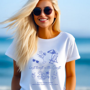 Last Toast on the Coast Beach Bachelorette Welcome Tri-Blend Shirt