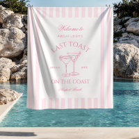 Last Toast on the Coast Beach Pink Bachelorette