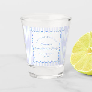 Last Toast on the Coast Blue Bachelorette Party Shot Glass