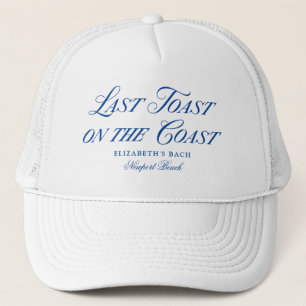 Last Toast on The Coast Elegant Hand Drawn Bows Trucker Hat