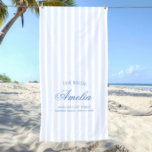Last Toast on The Coast   The Bride Beach Towel