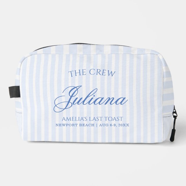 Last Toast on The Coast | The Crew Dopp Kit (Front)