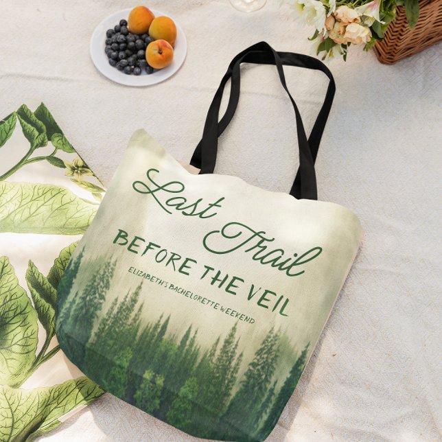 Last Trail Before The Veil Bachelorette Tote Bag (Creator Uploaded)