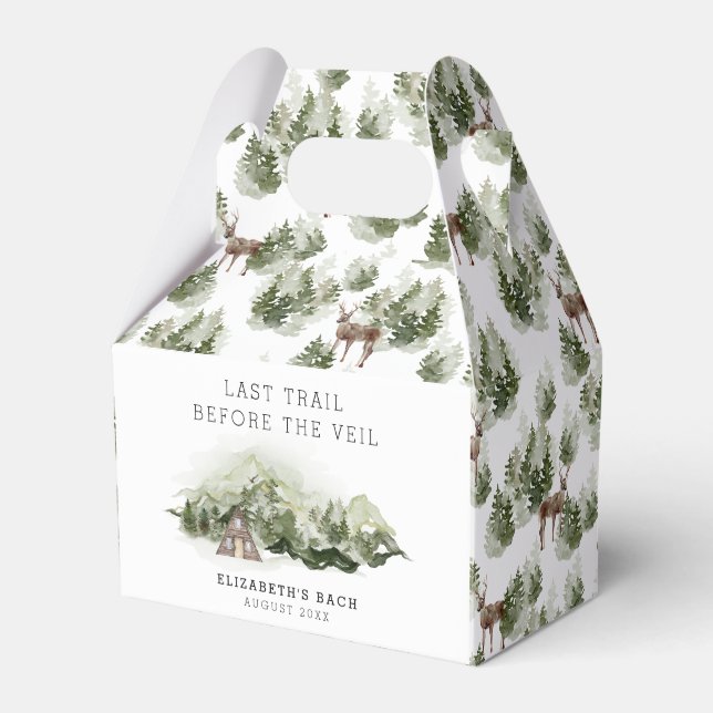 Last Trail Before The Veil Bachelorette Weekend Favour Box (Front Side)