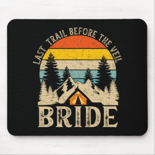 Last Trail Before The Veil Bride Retro Camp Bachel Mouse Mat