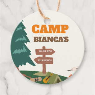 Last Trail Before The Veil Camp Bachelorette Favour Tags