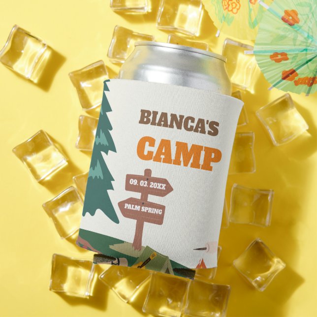 Last Trail Before the Veil Camp Bachelorette Party Can Cooler (In Situ Summer)