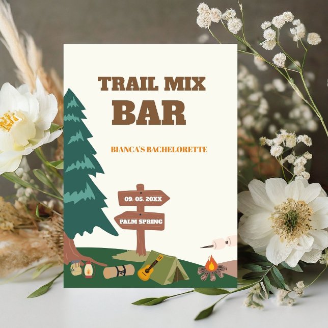 Last Trail Before The Veil Trail Mix Bar Sign  (Creator Uploaded)