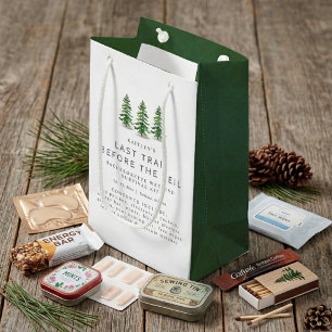 Last Trail Camping Bachelorette Party Survival Kit Small Gift Bag