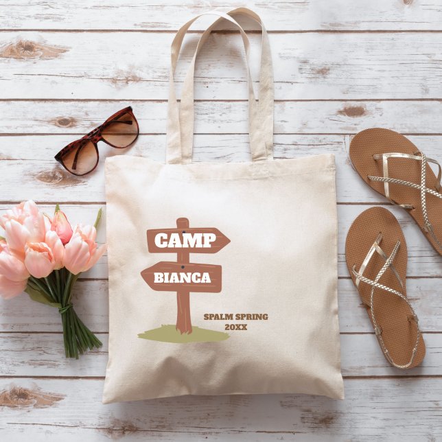 Last Trail efore the veil Camping Bachelorette Tote Bag (Creator Uploaded)