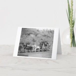 Last Trip of the "Deadwood Coach" Photograph Card