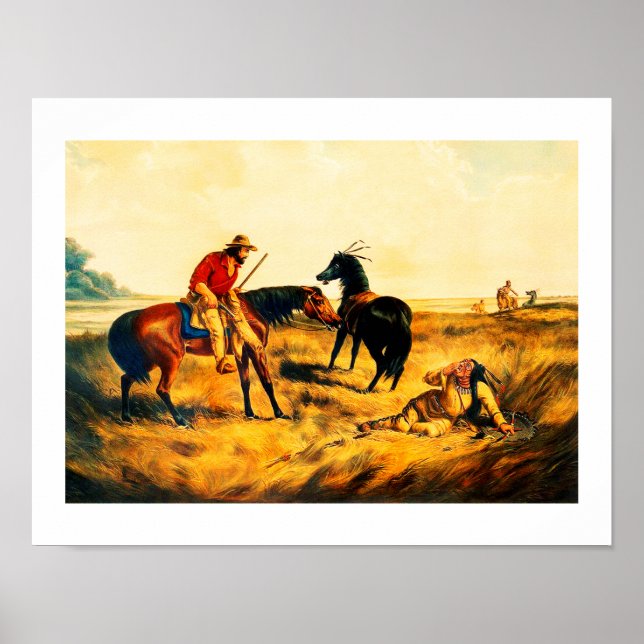 Last war whoop, native American Poster (Front)